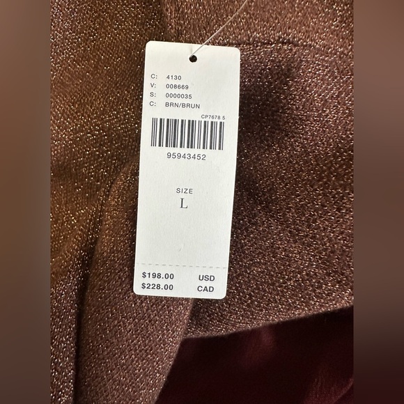 New Anthropologie Gemini Twofer Sweater & Dress Set Sz Large in Brown & Burgundy - Picture 5 of 7